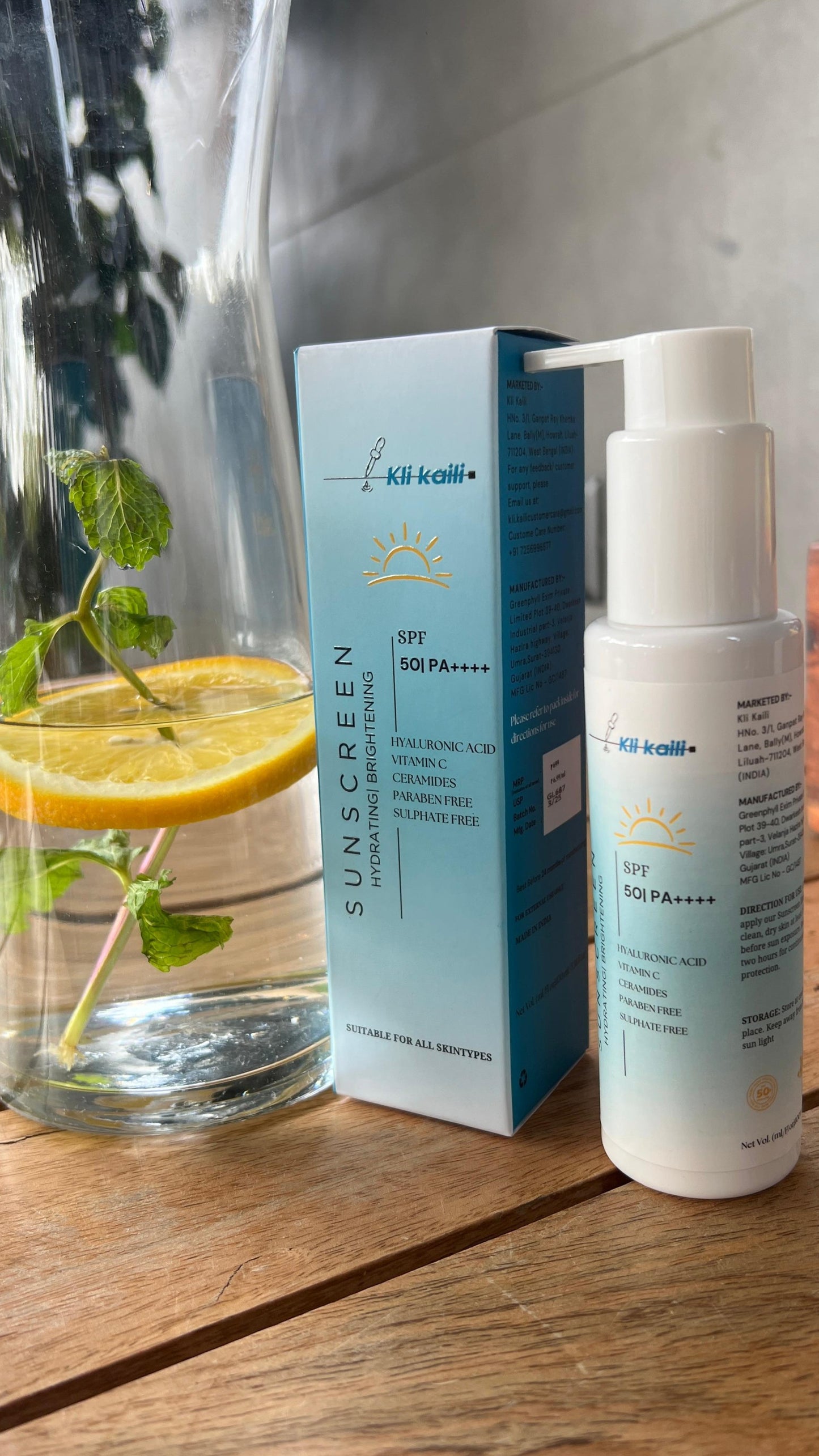 Kli Kaili SunShield SPF 50++++ Sunscreen, Oil-Free & Matte Finish (Sulphate free, Paraben free)